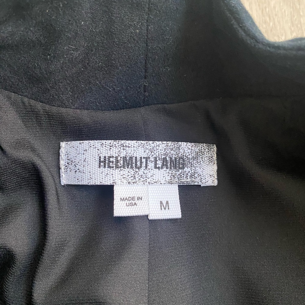 Helmut Lang Black Moto Jacket with Asymmetric Zip & hemline size M Grunge Goth - Picture 3 of 8